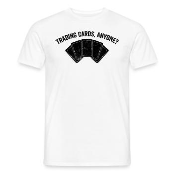 Fun Trading Card Game TCG - Men's T-Shirt - white - Front - AI Model Male 178 dark (178cm)