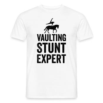 Voltige amusante sur le cheval - T-shirt homme - blanc - Devant - AI Model Male 178 dark (178cm)