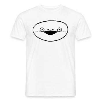 Drôle Sacabambaspis Visage Poisson Meme - T-shirt homme - blanc - Devant - AI Model Male 178 dark (178cm)