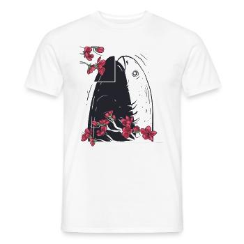 Sacabambaspis poisson Meme Gumamela cadre - T-shirt homme - blanc - Devant - AI Model Male 178 dark (178cm)