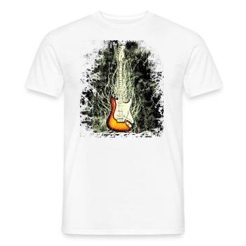 guitar - Männer T-Shirt - Weiß - Vorne - AI Model Male 178 dark (178cm)