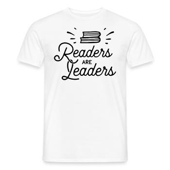 Read book book books bookworm gift - Men's T-Shirt - white - Front - AI Model Male 178 dark (178cm)