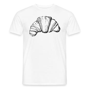 CROISSANT - Männer T-Shirt - Weiß - Vorne - AI Model Male 178 dark (178cm)