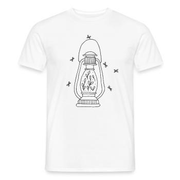 Camping, caravan, fun - Men's T-Shirt - white - Front - AI Model Male 178 dark (178cm)