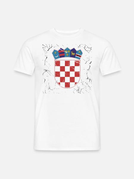 Kroatien Design Hrvatska - Männer T-Shirt - Weiß