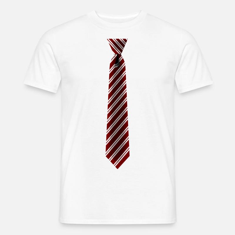 Cravate Windsor Cravate Bureau Carnaval Mode - T-shirt homme - blanc