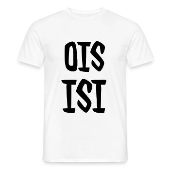 OIS ISI - Men's T-Shirt - white - Front - AI Model Male 178 dark (178cm)
