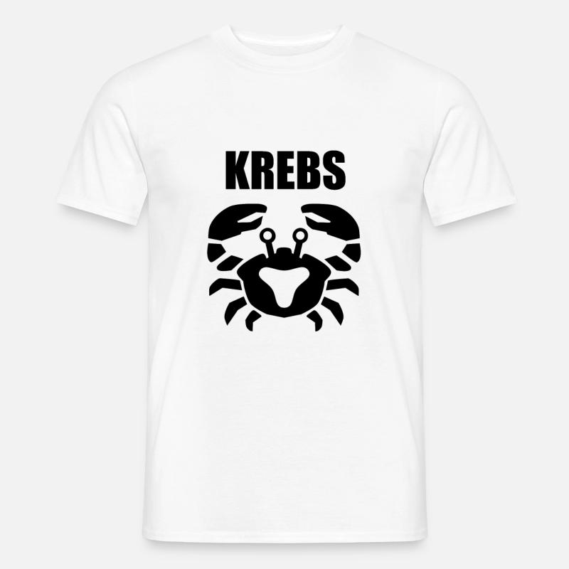 Sternzeichen Krebs Geschenkidee - Männer T-Shirt - Weiß
