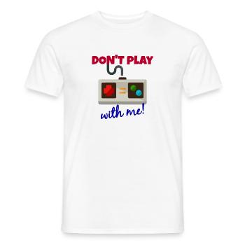 DON T play - T-shirt homme - blanc - Devant - AI Model Male 178 dark (178cm)