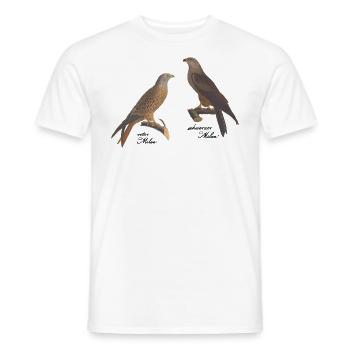 Cadeau ornithologiste oiseau oiseaux de proie Milan oiseaux - T-shirt homme - blanc - Devant - AI Model Male 178 dark (178cm)