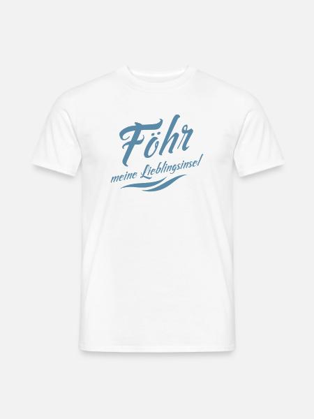 Meine Lieblingsinsel Föhr - Männer T-Shirt - Weiß