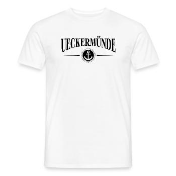 Anker und Seil - Ostseebad Ueckermünde - Männer T-Shirt - Weiß - Vorne - AI Model Male 178 dark (178cm)