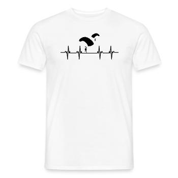 Parachutes Skydiving Skydivers - Men's T-Shirt - white - Front - AI Model Male 178 dark (178cm)