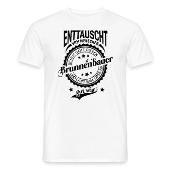 Lustiger Spruch für Beruf Brunnenbauer - Männer T-Shirt - Weiß - Vorne - AI Model Male 178 dark (178cm)