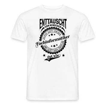 Lustiger Spruch für Beruf Fachinformatiker - Männer T-Shirt - Weiß - Vorne - AI Model Male 178 dark (178cm)
