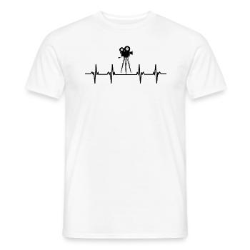 Film Director Actor Actress Film - Men's T-Shirt - white - Front - AI Model Male 178 dark (178cm)