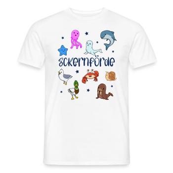 Süße Tiere in Eckernförde - Männer T-Shirt - Weiß - Vorne - AI Model Male 178 dark (178cm)