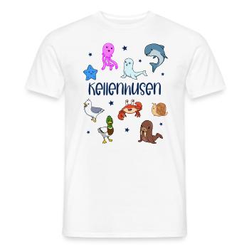 Süße Tiere in Kellenhusen - Männer T-Shirt - Weiß - Vorne - AI Model Male 178 dark (178cm)