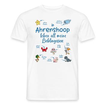 Meine Lieblingstiere in Ahrenshoop - Männer T-Shirt - Weiß - Vorne - AI Model Male 178 dark (178cm)