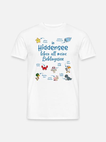 Meine Lieblingstiere in Hiddensee - Männer T-Shirt - Weiß
