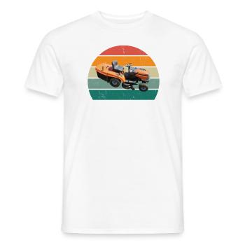 Gärtner Gärtnerin Hecke Rasen Rasenmähen Garten - Männer T-Shirt - Weiß - Vorne - AI Model Male 178 dark (178cm)