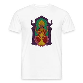 Dieu hindou - Lakshmi - T-shirt homme - blanc - Devant - AI Model Male 178 dark (178cm)