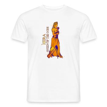 Queen of the Gods - Hera - Men's T-Shirt - white - Front - AI Model Male 178 dark (178cm)