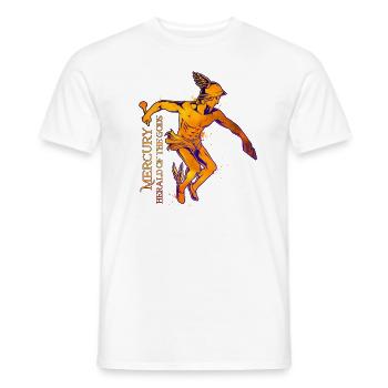 Messenger of the Gods - Mercury - Men's T-Shirt - white - Front - AI Model Male 178 dark (178cm)
