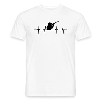 Chasseur Chasse Horn Chasse Chasse Chasse Forêt Sauvage ForestEr - T-shirt homme - blanc - Devant - AI Model Male 178 dark (178cm)
