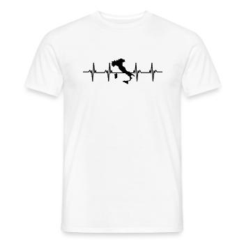 Italie Italie Rome Turin Naples Venise Pâtes - T-shirt homme - blanc - Devant - AI Model Male 178 dark (178cm)