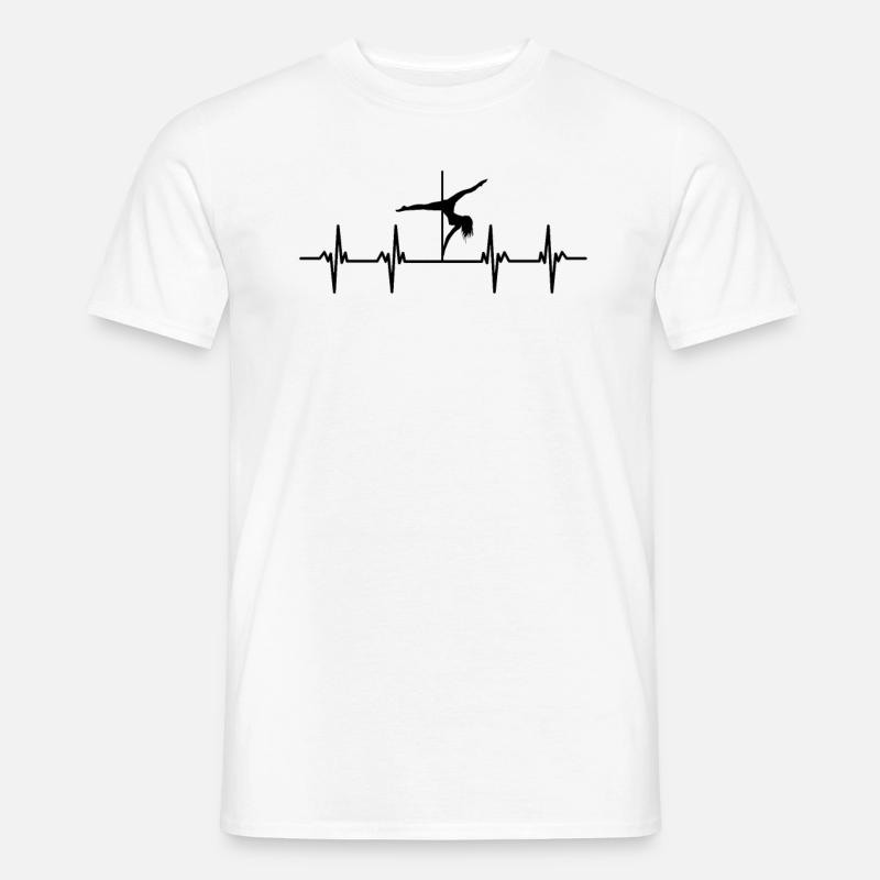 Pole Dancer Pole Dance Pole Dance - T-shirt uomo - bianco