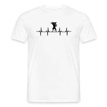 Diable Diable Satan Mal Enfer Peur Terreur - T-shirt homme - blanc - Devant - AI Model Male 178 dark (178cm)