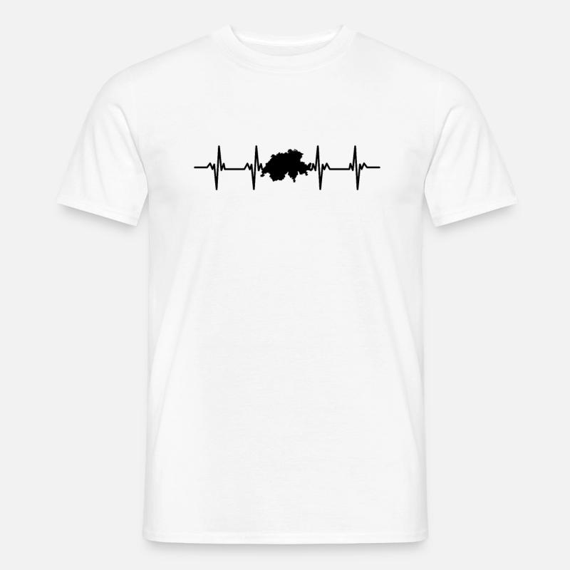 schweizerin schweizer schwizerdeutsch berg schweiz - Männer T-Shirt - Weiß