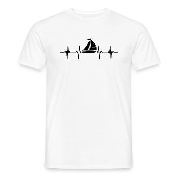 voilier voilier voilier voilier voilier bateau - T-shirt homme - blanc - Devant - AI Model Male 178 dark (178cm)