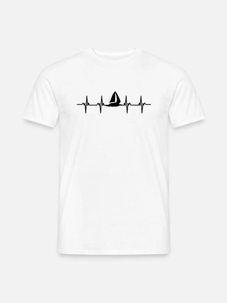 segel segler seglerin segelboot segelschiff boot - Männer T-Shirt - Weiß