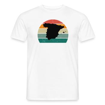 Spain Spanish Ibiza Mallorca Menorca Madrid - Men's T-Shirt - white - Front - AI Model Male 178 dark (178cm)