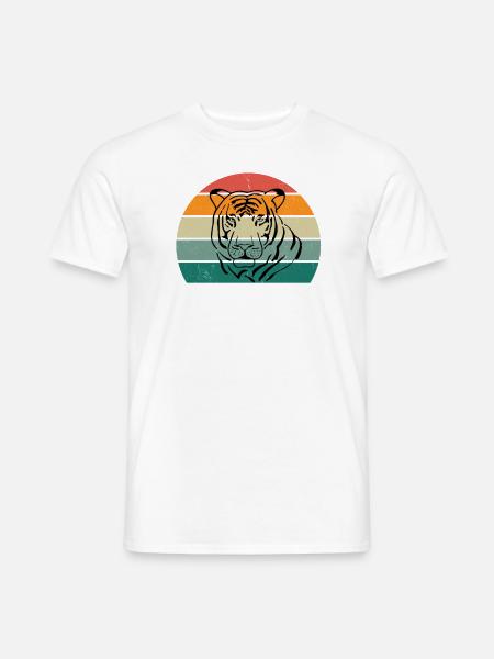 amurtiger tigerkäfig großkatze katze asien tiger - Männer T-Shirt - Weiß