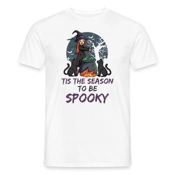 Witch Autumn - Men's T-Shirt - white - Front - AI Model Male 178 dark (178cm)