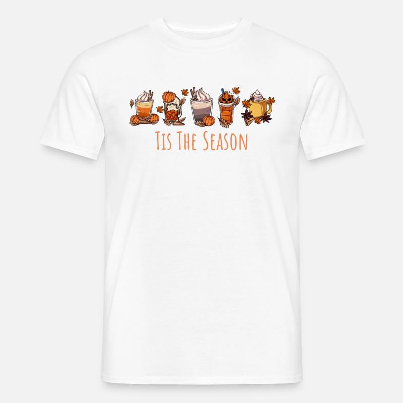 Coffee Mug Pumpkin - Men's T-Shirt - white