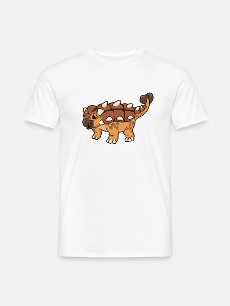 Kawaii Ankylosaurus - Männer T-Shirt - Weiß