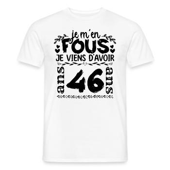 J’ai 16 ans | Je m'en fous j'ai 16 ans - T-shirt homme - blanc - Devant - AI Model Male 178 dark (178cm)