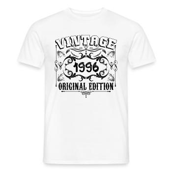 1996 | Vintage Aged Original 1996 Geburtstagsgeschenk - Männer T-Shirt - Weiß - Vorne - AI Model Male 178 dark (178cm)