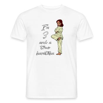 I'm 3 - Girl Karate - Men's T-Shirt - white - Front - AI Model Male 178 dark (178cm)