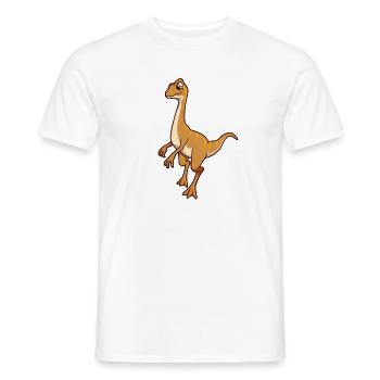 Kawaii Gallimimus - T-shirt homme - blanc - Devant - AI Model Male 178 dark (178cm)