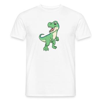 Kawaii TREX - Männer T-Shirt - Weiß - Vorne - AI Model Male 178 dark (178cm)
