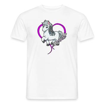 Pferdeliebhaber - Andalusier - Männer T-Shirt - Weiß - Vorne - AI Model Male 178 dark (178cm)
