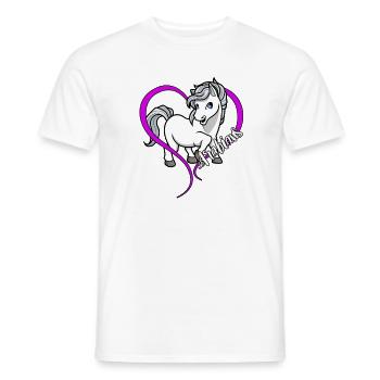 Pferdeliebhaber - Araber - Männer T-Shirt - Weiß - Vorne - AI Model Male 178 dark (178cm)