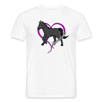 Amoureux des chevaux - Hanovriens - T-shirt homme - blanc - Devant - AI Model Male 178 dark (178cm)