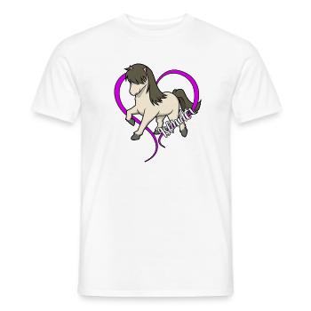 Pferdeliebhaber - Isländer - Männer T-Shirt - Weiß - Vorne - AI Model Male 178 dark (178cm)