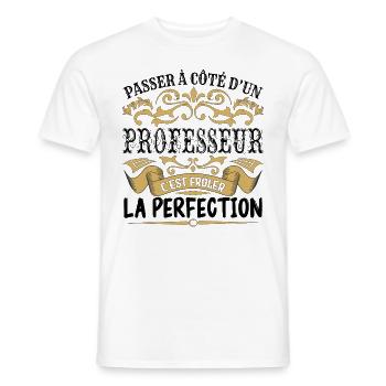 Professeur | le Meilleur cadeau Professeur - T-shirt homme - blanc - Devant - AI Model Male 178 dark (178cm)